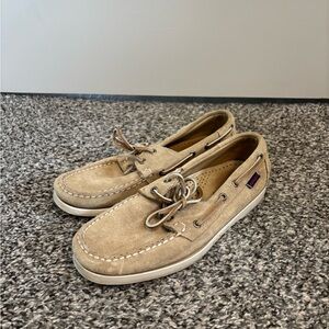 Sebago Tan Boat Shoes Classic Moccasin-Style